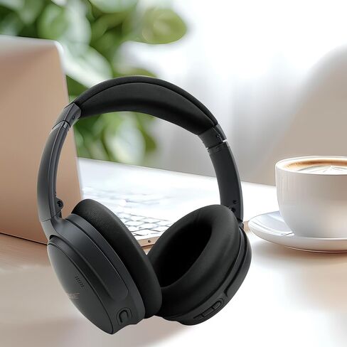 استبدال عصابة الرأس لـ Bose QuietComfort 35 - Snap on Design Parts لـ QC45 QC35II QC35 السلكية واللاسلكية ، التثبيت السريع (الأسود) in Kuwait