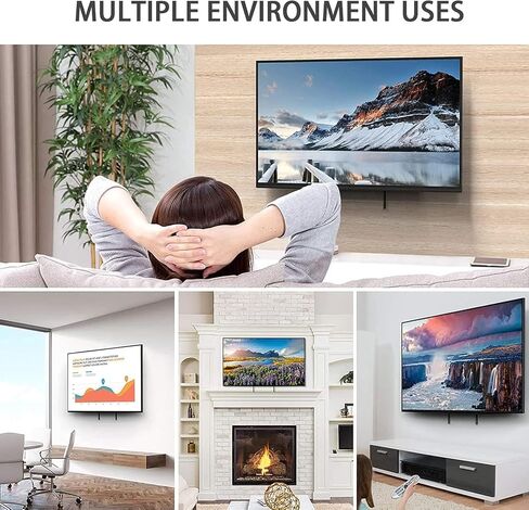 TV Wall Mount Bracket for 26-63 Inch TV Universal Fit for Flat Panel LED LCD OLED TVs Max VESA 400x400mm Maximum Weight Capacity 110 lbs (14-42 Inch) in Saudi Arabia
