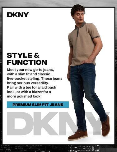 DKNY Jeans for Men - Premium Soft Slim Fit Mens Stretch Jeans in Kuwait
