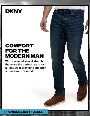 DKNY Jeans for Men - Premium Soft Slim Fit Mens Stretch Jeans in Kuwait