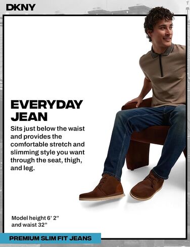 DKNY Jeans for Men - Premium Soft Slim Fit Mens Stretch Jeans in Kuwait