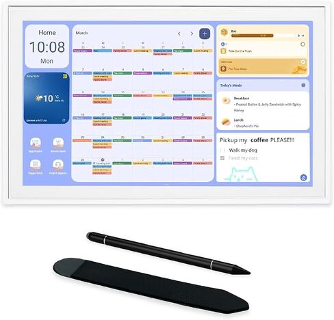 أقلام القلم المتوافقة مع Skylight 15 بوصة التقويم 3-في 1 القلم القلم مع حالة متوافقة مع Skylight التبعية الدقة اللمس والكتابة (أبيض) in Kuwait