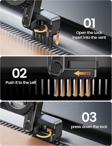 Lamicall for Tesla Phone Mount Holder [Strongest Magnet Power] for Tesla Model 3 Y Car Accessories fits iPhone 16 15 14 Pro Max Plus [ONLY FIT for 2017-2022 Model 3, 2020-2023 Model Y] in Saudi Arabia