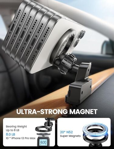 Lamicall for Tesla Phone Mount Holder [Strongest Magnet Power] for Tesla Model 3 Y Car Accessories fits iPhone 16 15 14 Pro Max Plus [ONLY FIT for 2017-2022 Model 3, 2020-2023 Model Y] in Saudi Arabia