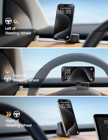 Lamicall for Tesla Phone Mount Holder [Strongest Magnet Power] for Tesla Model 3 Y Car Accessories fits iPhone 16 15 14 Pro Max Plus [ONLY FIT for 2017-2022 Model 3, 2020-2023 Model Y] in Saudi Arabia