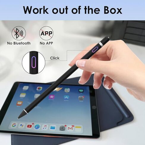 قلم الأسلوب لـ iPad - Active Stylus متوافق مع iPad Pro 9.7/10.5/11/12.9 ، iPad 4/5/6/7/8/9 GEN in Saudi Arabia