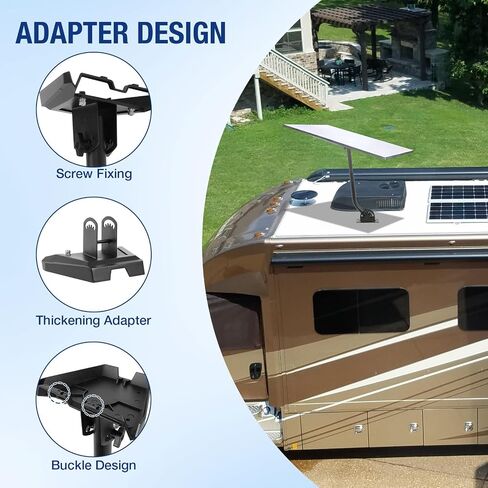 FAHKNS Starlink Gen 3 Mount, Adjustable Wall & Roof Mounting Kit, with Gen 3 Pipe Adapter, Heavy Duty Starlink Pole Mount Include Pipe Adapter, Compatible with V3 Star Link Standard Dish in Saudi Arabia