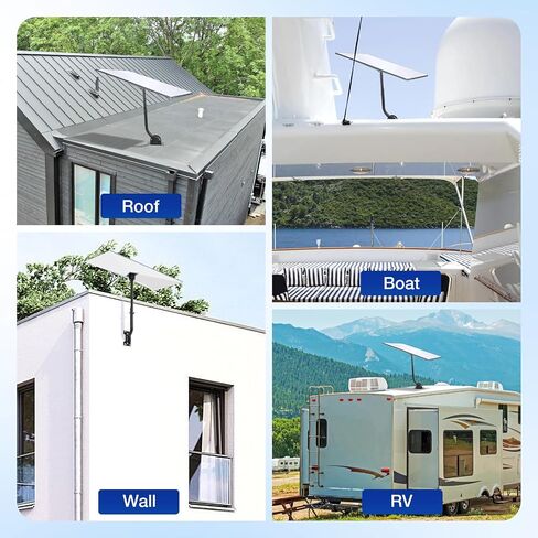 FAHKNS Starlink Gen 3 Mount, Adjustable Wall & Roof Mounting Kit, with Gen 3 Pipe Adapter, Heavy Duty Starlink Pole Mount Include Pipe Adapter, Compatible with V3 Star Link Standard Dish in Saudi Arabia