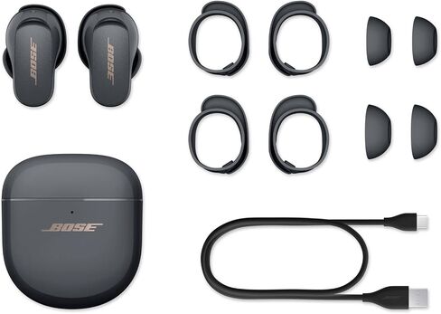 Bose QuietComfort Earbuds II, Wireless, Bluetooth, World’s Best Noise Cancelling In-Ear Headphones with Personalized Noise Cancellation & Sound, Triple Black (Renewed) in Saudi Arabia