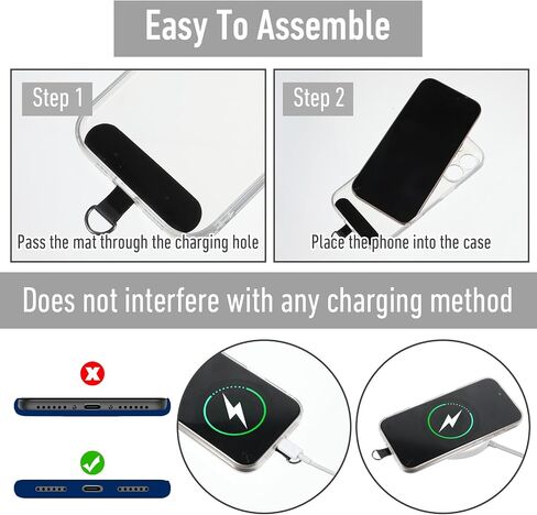 2 Pcs Black Hand Wrist Phone Lanyard, Universal Adjustable Phone Wrist Strap With 2 Metal Cellphone Tether Tabs Multifunctional Patch Cellphone Strap Lanyard for Smartphones Women and Men in Saudi Arabia