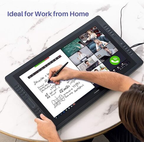 Huion Kamvas Pro 24 2.5k QHD Drawing Tablet مع شاشة ، شاشة رسم زجاجية مكافحة للوحد مع 20 مفتاحًا صريحًا ، شريطًا مزدوجًا لللمس ، مفتاح Keydial Remote Bluetooth قابل للبرمجة ، 23.8 بوصة in Saudi Arabia