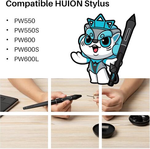 Huion Kamvas 13 (Gen 3) رسم قرص مع الشاشة و 10 حزمة بديل محس in Saudi Arabia