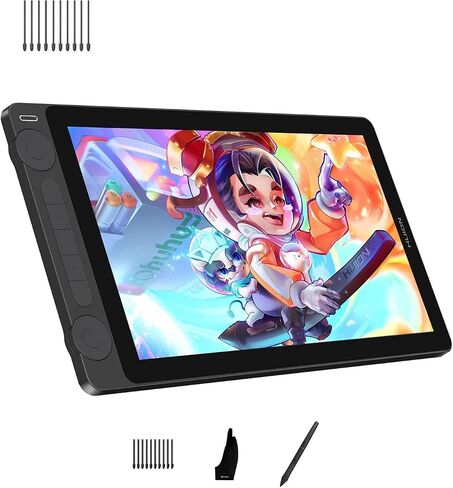 HUION Kamvas 13 (Gen 3) Drawing Tablet with Screen and 10 Pack Upgraded Replacement Felt Nibs PN06F in Saudi Arabia