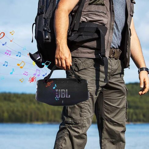 حزام مقبض سيليكون قابل للإزالة لـ JBL Xtreme 4/Xtreme 3/Xtreme 2 مكبر صوت بلوتوث المحمول - يحمل ملحقات حزام مقبض مكبرات الصوت المضادة للانزلاق in Kuwait