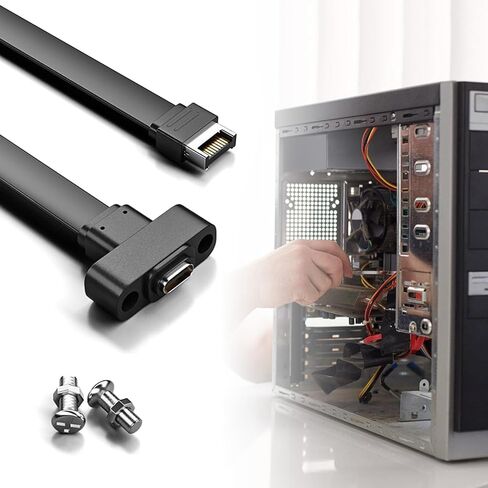 USB 3.1 Typee to -type C Cable Front Plane Cable 10Gbps typee typee to cable cable مع ثقوب المسمار in Kuwait