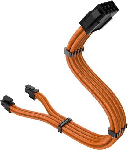 Color CPU 8pin to 4+4pin Detachable Male Extension Cable 11.8inch for Motherboards Power Supplies CPU 8Pins Cord in Saudi Arabia