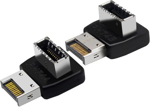 90 درجة USB النوع E محول USB 3.1 لوحة موصلات داخلية الأمامية محول 10 جيجابت في الثانية PH74A/PH74B تثبيت in Kuwait