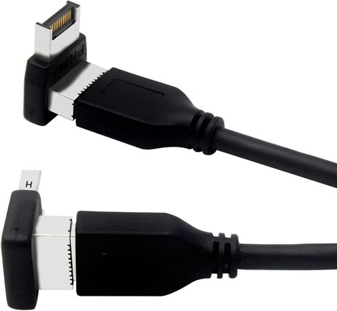 90 درجة USB النوع E محول USB 3.1 لوحة موصلات داخلية الأمامية محول 10 جيجابت في الثانية PH74A/PH74B تثبيت in Kuwait