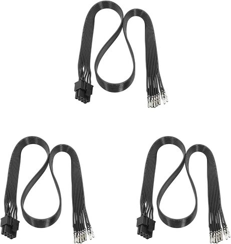 High Efficiency 8Pin (6+2) Male PCIe Cable Male PCIExpress Power Cable for Graphics Card Tinned Metal Cores Wire in Saudi Arabia