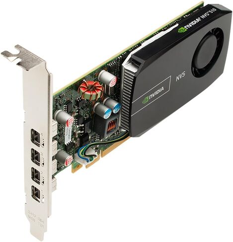 PNY Technologies VCNVS510DP-PB Quadro NVS 510 بطاقة رسومات (PCI-Express X16 ، مخرجات 4 شروط ، بطاقة LP) in Saudi Arabia