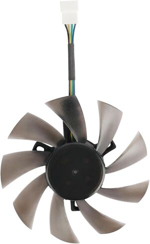 Video Card Fan Replacement Compatible with RX 5700 XT Red Devil 8GB GDDR6 85MM T129215SU RX5700XT Graphics Card Cooling Fan(Fan - 3PCS) in Saudi Arabia