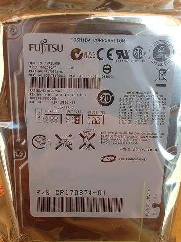 Fujitsu MHW2080AT 80GB UDMA/100 4200RPM 8MB 2.5 "محرك أقراص صلبة IDE in Kuwait