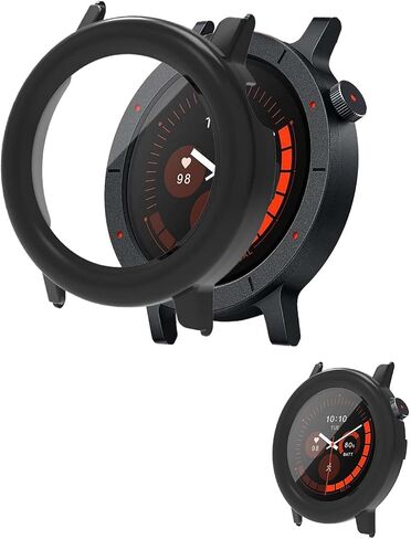 Case for CMF Watch 3 Pro ، Wost Protection Cover Smartwatch ، فيلم زجاجي مضمّن 9 ساعات ، جهاز كمبيوتر صلب ، سهلة التثبيت ، شاشة لا يوجد شيء CMF Watch 3 Pro (أسود) in Saudi Arabia