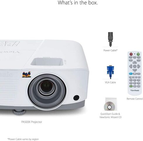 ViewSonic PA503x 4000 Lumens XGA High Brightness Ordersor مع HDMI keystone keystone ودعم 1080 بكسل (متجدد) in Saudi Arabia