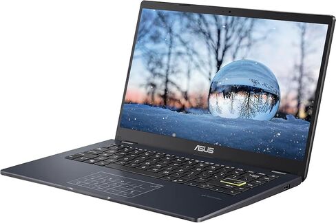 ASUS 14" FHD Laptop Computer, 4-Core Intel Pentium, Windows 11 Pro with Microsoft Office Lifetime Suite, 4GB RAM 576GB Storage (256GB SSD + 256GB Docking Station +64GB eMMC), PLUSERA Earphones, Black in Saudi Arabia