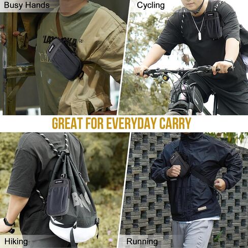 ONETIGRIS Backpack Strap Pouch, Phone Belt Holder Molle Phone Holster | Phone Pouch for Backpack&Belt, for iPhone 17 Pro Max/Air/17/16/15/14 /13/12/11/X/XR/XS/8 Plus/7/6, for Galaxy S25 Ultra/s25 in Kuwait