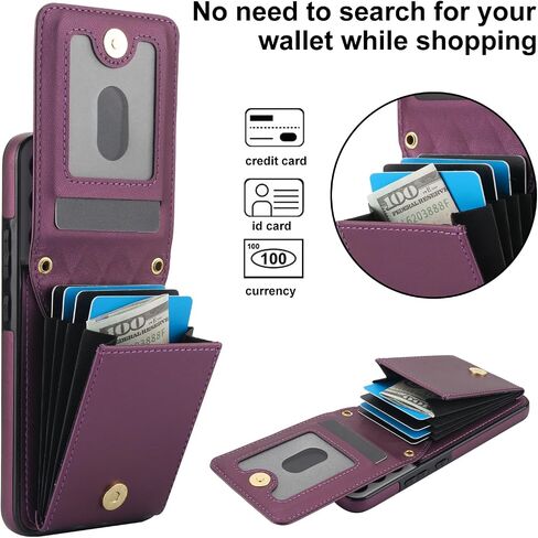 Phone Case for Samsung Galaxy S22 5G Wallet Cover with Tempered Glass Screen Protector Credit Slot Card Holder Crossbody Strap Stand RFID Blocking S 22 22S 4G G5 6.1 inch Women Men Girls Rose Gold in Saudi Arabia