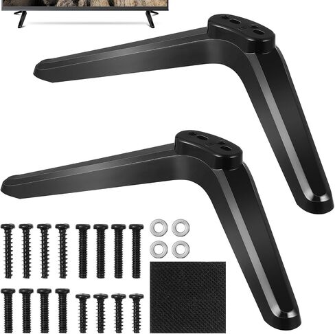 IPlusmile Universal TV Stand - 2PCS Tabletop TV Brackting Bracket Legs مع مسامير متوافقة مع شاشات Roku 32-55 بوصة ، تسهيل التثبيت in Saudi Arabia