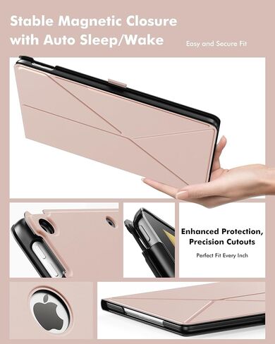 INFILAND Case for iPad 10.2 Inch 9th/8th/7th Generation, Slim Foldable Book-Style Cover with Horizontal and Vertical Stand, Protective Case for iPad 10.2 (2021/2020/2019) (Black) in Saudi Arabia