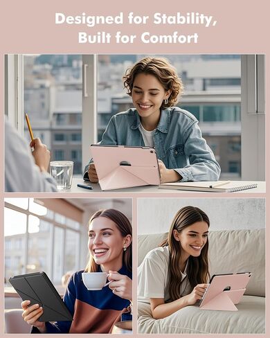 INFILAND Case for iPad 10.2 Inch 9th/8th/7th Generation, Slim Foldable Book-Style Cover with Horizontal and Vertical Stand, Protective Case for iPad 10.2 (2021/2020/2019) (Black) in Saudi Arabia