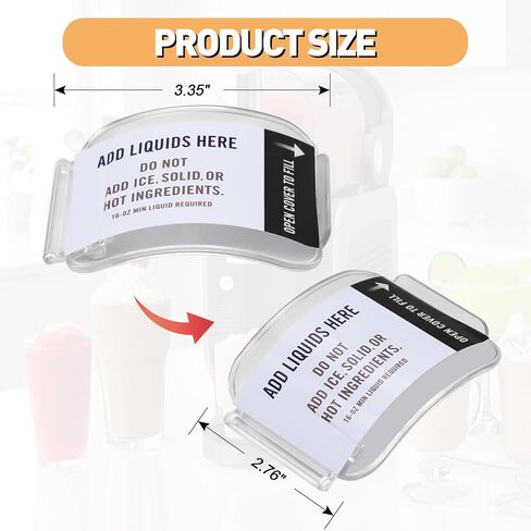 غلاف الغطاء البديل متوافق مع Ninja slushy 88 Oz FS301 FS299 ، بديل أعلى الغطاء ل Ninja 88oz Slushie Machine FS301C CL301A CO503F CCO305F ، BPA Free ، PC ، Clear in Kuwait