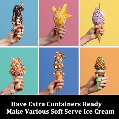 4 مكبرات صوت آيس كريم وأغطية متوافقة مع Ninja NC701 NC700 Series Swirl Creami Ice Cream & Soft Servic in Kuwait