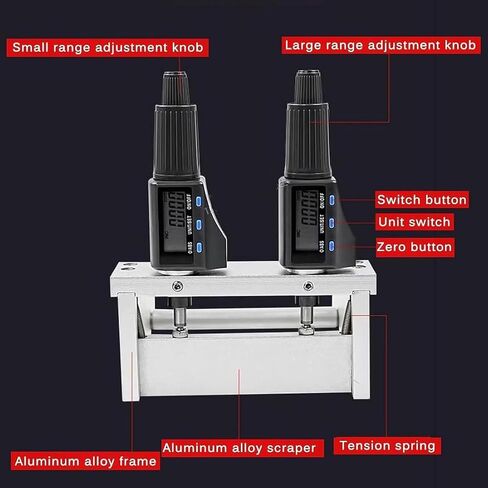 100/150/200/300mm Digital Display Film Applicator, Stainless Steel Wet Film Preparation Device, with Micrometer, 1-6000μm Adjustable, Graduation Value 1μm (100mm) in Saudi Arabia