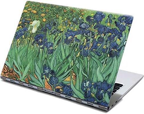 Skinit Skinit Leach Captop Skin متوافق مع اليوغا 910 2-in-1 14in شاشة اللمس-مصممة أصلاً Van Gogh-تصميم القزحية in Saudi Arabia