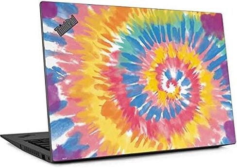 Skinit Decal Laptop Skin Compatible with Thinkpad X1 Carbon (6th Gen 2018) - Officially Licensed Skinit Originally Designed Rainbow Tie Dye Design in Saudi Arabia