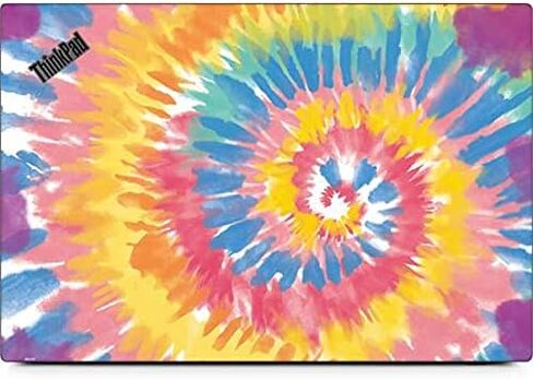 Skinit Decal Laptop Skin Compatible with Thinkpad X1 Carbon (6th Gen 2018) - Officially Licensed Skinit Originally Designed Rainbow Tie Dye Design in Saudi Arabia
