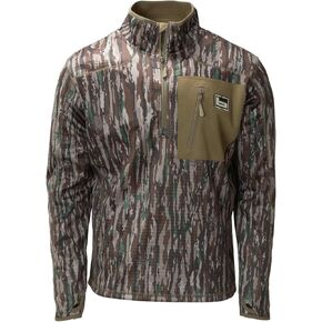 Banded 1/4 Zip Mid Layer Fleece Pullover-Timber-XL in Saudi Arabia