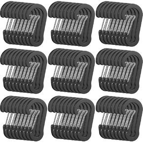 Blulu 72pcs مقاطع Carabiner Bulk 2 بوصة ربيع صغير صغير carabiner مقطع الألومنيوم خفيفة الوزن على شكل D لسلسلة مفاتيح تسلق الصيد المشي لمسافات طويلة في الهواء الطلق in Kuwait