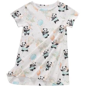 Xrknofio Girl's Cotton Nightgowns Short Sleeve Princess Sleep Shirts Comfy Nightdress Sleepwear in Kuwait