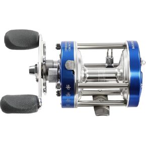 Round Baitcasting Fishing Reel Size 50 Conventional Reel Freshwater Saltwater Inshore Surf Trolling Reel for Catfish, Musky, Bass, Pike, 5.2:1 Gear Ratio in Saudi Arabia