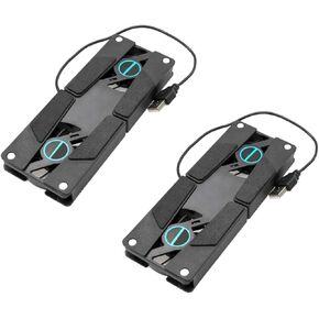 2PCS USB Laptop Cooling Pad with Dual Quiet Fans Ventilated Support Stand for Students Travelers Businessmen Compatible with Laptops and Game Consoles in Kuwait