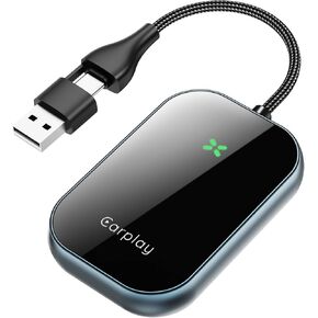 محول CarPlay اللاسلكي لـ iPhone ، قم بتحويل سلكية إلى Dongle و Place & Plug و Play USB/Type-C للسيارات ، والتحكم السلس في iOS 10+ （فقط ينطبق على السيارات مع نظام carplay） in Kuwait