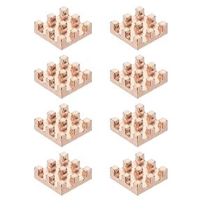 Patikil Copper Heatkink 6x6x6mm ، 8 PCS Coat Contaiatiator Chaiator for Raspberry Pi Chip Cpu Transistor Fet IC Amplifier in Kuwait