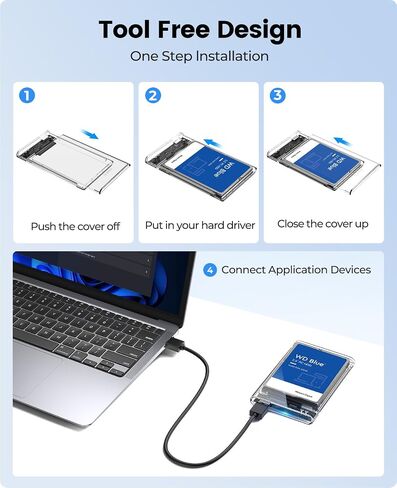 ORICO 128GB SSD و Clear USB 3.0 2.5 "حزمة محرك الأقراص الثابتة in Kuwait