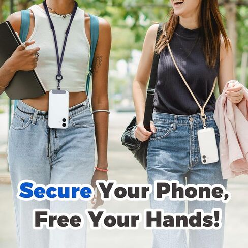 Moyad Crossbody Phone Lanyard ، حزام الهاتف الخليوي المضاد للسرقة مع علامة تبويب Tether لـ iPhone ، حامل الرقبة العالمي القابل للتعديل in Kuwait