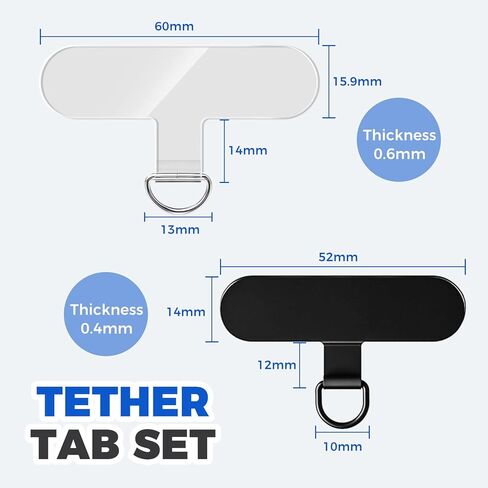 Moyad Crossbody Phone Lanyard ، حزام الهاتف الخليوي المضاد للسرقة مع علامة تبويب Tether لـ iPhone ، حامل الرقبة العالمي القابل للتعديل in Kuwait